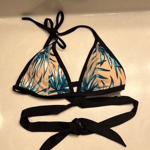 Victorias Secret PINK Bikini Top with cross cross tie size L